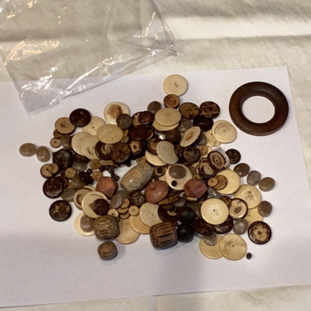 Craft Parcel - Wood, Stones Beads